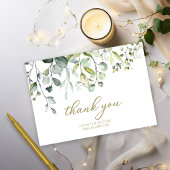 Mooie Groene Bruiloft Dankkaart Bedankkaart