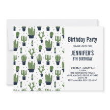 Mooie groene cactus in bloempotten patroon verjaar