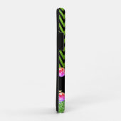 Mooie groene chevron glitter bling elegant Case-Mate iPhone case (Achterkant/rechts)