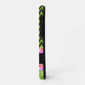 Mooie groene chevron glitter bling elegant Case-Mate iPhone case (Achterkant/links)