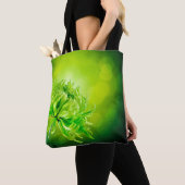 Mooie groene Chrysanthemum Flower Canvas tas (Dichtbij)