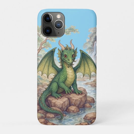 Mooie groene draak Case-Mate iPhone case (Achterkant)