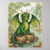 Mooie groene draak