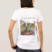 Mooie groene draak t-shirt (Achterkant)