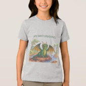 Mooie groene draak Tri-Blend shirt (Voorkant)
