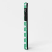 Mooie groene en witte stippenprint Case-Mate iPhone case (Achterkant/links)