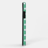 Mooie groene en witte stippenprint Case-Mate iPhone case (Achterkant/rechts)