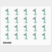 Mooie Groene Fee Stickers door Molly Harrison (Vel)
