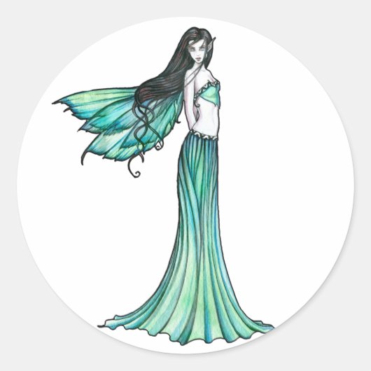 Mooie Groene Fee Stickers door Molly Harrison (Voorkant)