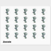 Mooie Groene Feeënstickers Ronde Sticker (Vel)
