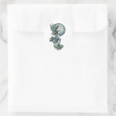 Mooie Groene Feeënstickers Ronde Sticker (Tas)