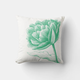 Mooie groene Floral-illustratie Kussen