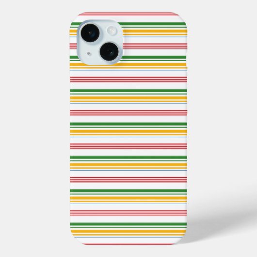 Mooie groene gele strepen Case-Mate iPhone case (Achterkant)
