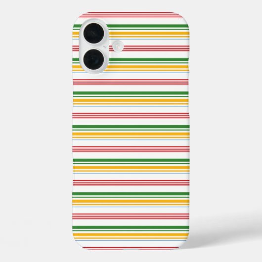Mooie groene gele strepen Case-Mate iPhone case (Achterkant)