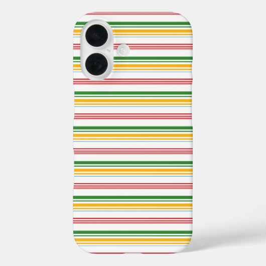 Mooie groene gele strepen Case-Mate iPhone case (Achterkant)