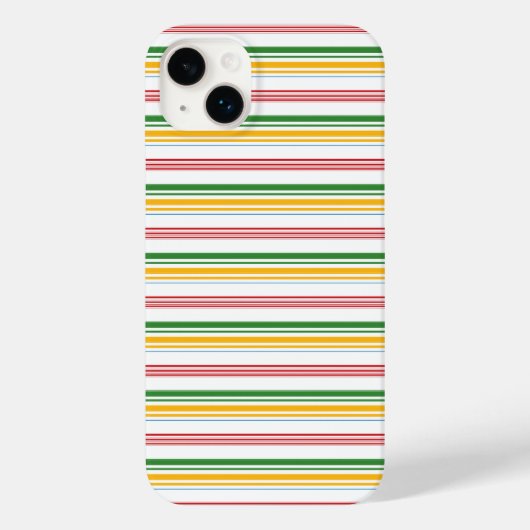Mooie groene gele strepen Case-Mate iPhone case (Achterkant)