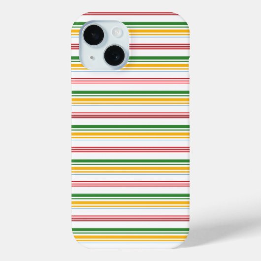 Mooie groene gele strepen Case-Mate iPhone case (Achterkant)