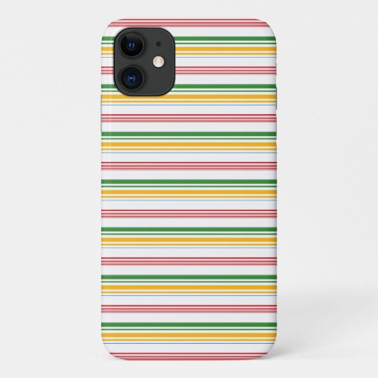 Mooie groene gele strepen Case-Mate iPhone case (Achterkant)