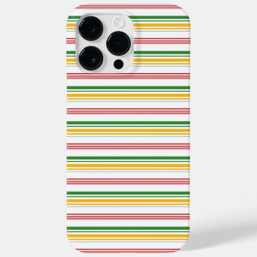 Mooie groene gele strepen Case-Mate iPhone case (Achterkant)