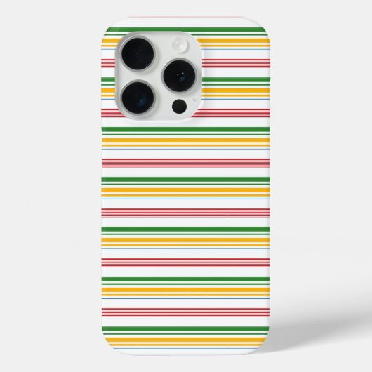 Mooie groene gele strepen Case-Mate iPhone case (Achterkant)