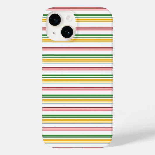 Mooie groene gele strepen Case-Mate iPhone case (Achterkant)