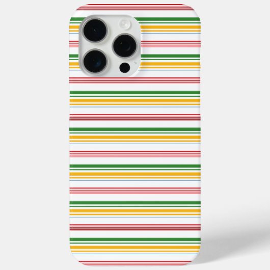 Mooie groene gele strepen Case-Mate iPhone case (Achterkant)
