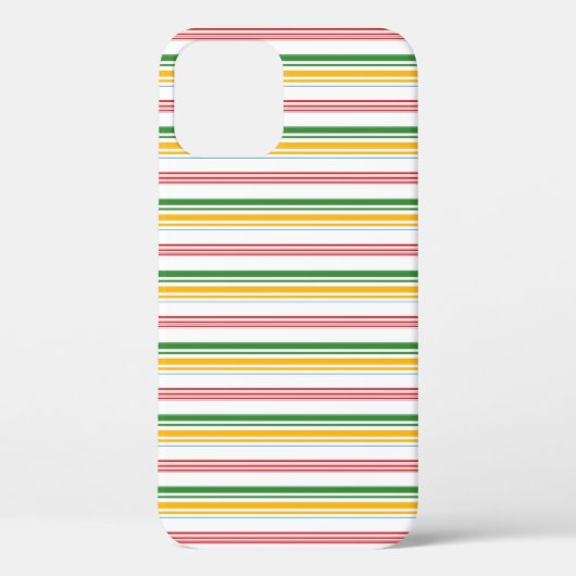 Mooie groene gele strepen Case-Mate iPhone case (Achterkant)