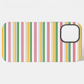Mooie groene gele strepen iPhone hoesje (Achterkant horizontaal)