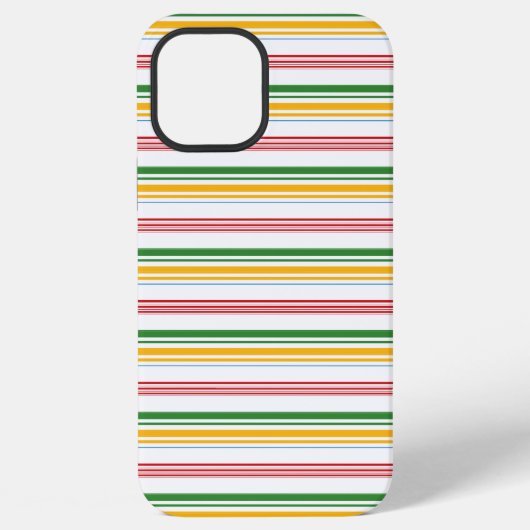 Mooie groene gele strepen iPhone hoesje (Achterkant)