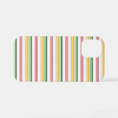Mooie groene gele strepen iPhone hoesje (Achterkant horizontaal)