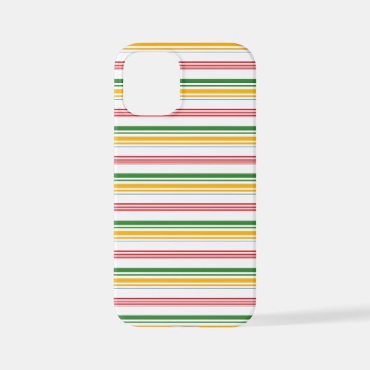 Mooie groene gele strepen iPhone hoesje (Achterkant)