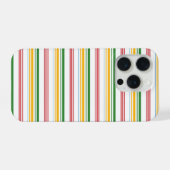 Mooie groene gele strepen iPhone hoesje (Achterkant horizontaal)