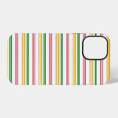 Mooie groene gele strepen iPhone hoesje (Achterkant horizontaal)