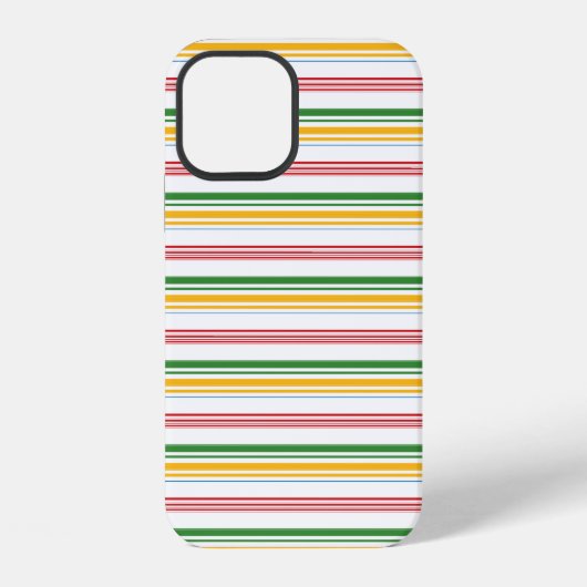 Mooie groene gele strepen iPhone hoesje (Achterkant)