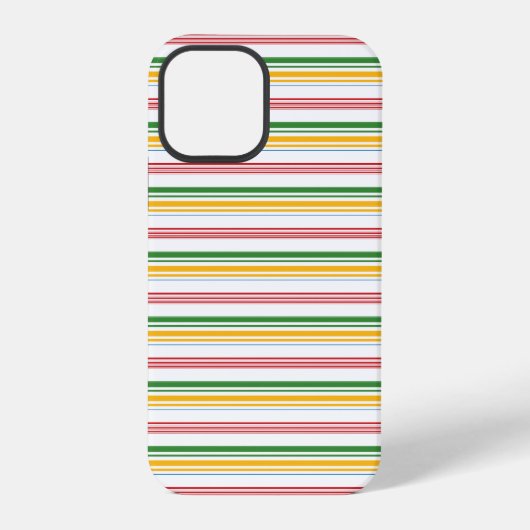 Mooie groene gele strepen iPhone hoesje (Achterkant)