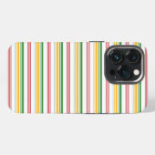 Mooie groene gele strepen iPhone hoesje (Achterkant horizontaal)