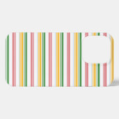 Mooie groene gele strepen iPhone hoesje (Achterkant horizontaal)