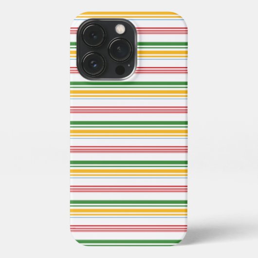 Mooie groene gele strepen iPhone hoesje (Achterkant)