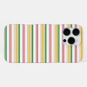 Mooie groene gele strepen iPhone hoesje (Achterkant horizontaal)