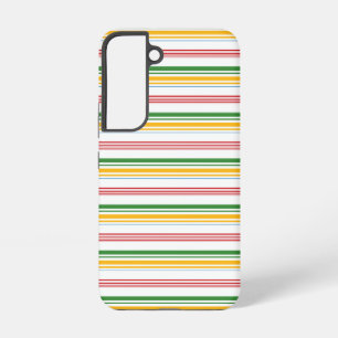 Mooie groene gele strepen samsung galaxy hoesje