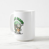 Mooie groene gelukkige Ierse feestkoffie vandaag Koffiemok (Voorkant links)