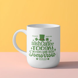 Mooie groene gelukkige Ierse koffie vandaag Mok