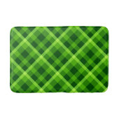 Mooie groene geruite badmat medium (Voorkant)