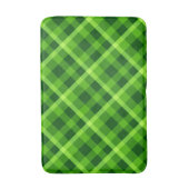 Mooie groene geruite badmat medium (Voorkant Verticaal)