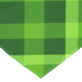 Mooie groene geruite grote tafelkleed (Gekanteld)