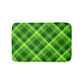 Mooie groene geruite kleine badmat (Voorkant)