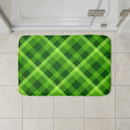 Mooie groene geruite kleine badmat