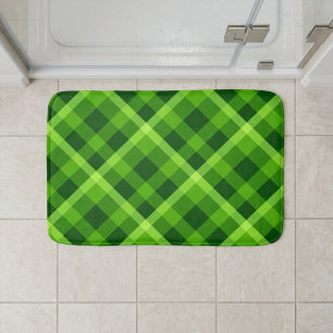 Mooie groene geruite kleine badmat