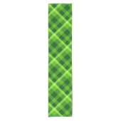 Mooie groene geruite kleine tafelloper (Voorkant)