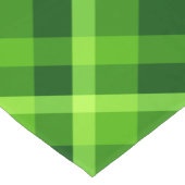 Mooie groene geruite kleine tafelloper (Hoek)